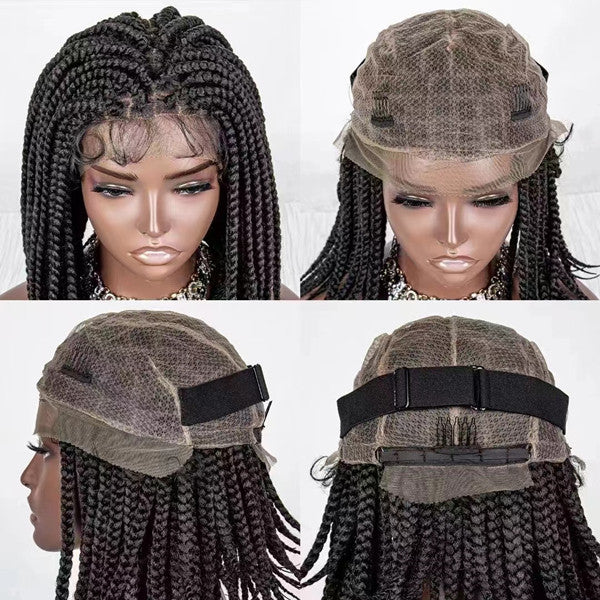 14 inches Twisted Braids Bob Wig Full Lace Synthetic UC038
