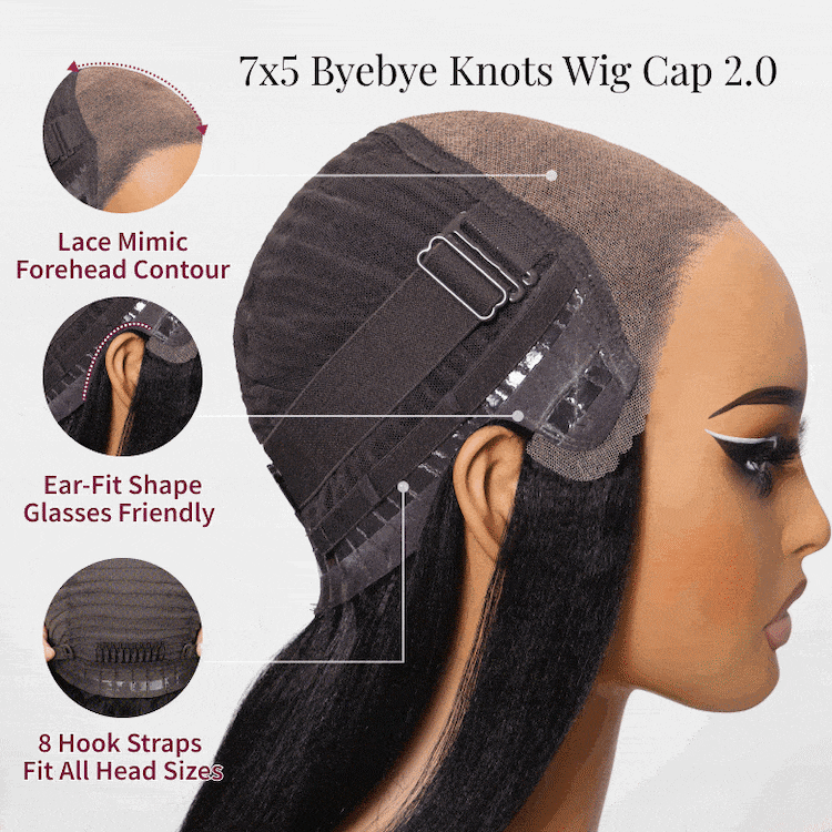 Zunshyne Bye Bye Knots Blonde with Brown Roots Side Part 7×5 Blunt Bob Wig 150% Density