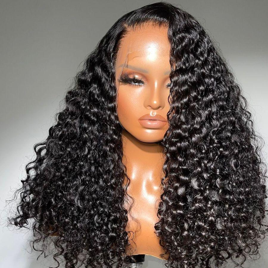 Zelda Deep Wave Raw Hair 13×4 HD Lace Full Frontal Wig Pre-Plucked