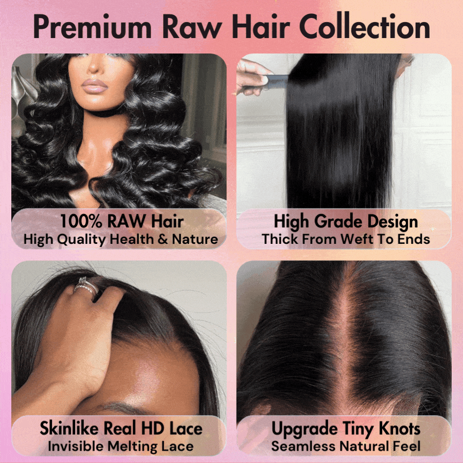 Zelda Deep Wave Raw Hair 13×4 HD Lace Full Frontal Wig Pre-Plucked